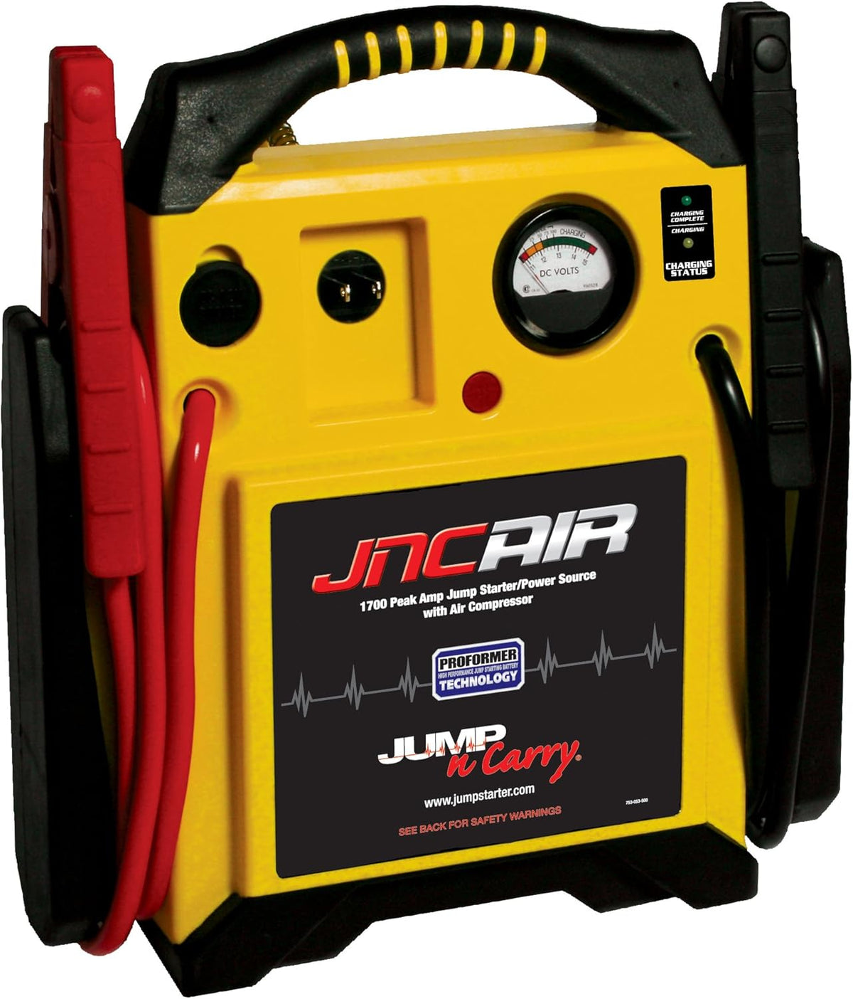 1100 Peak Amp Jump Starter with Air Compressor W1589