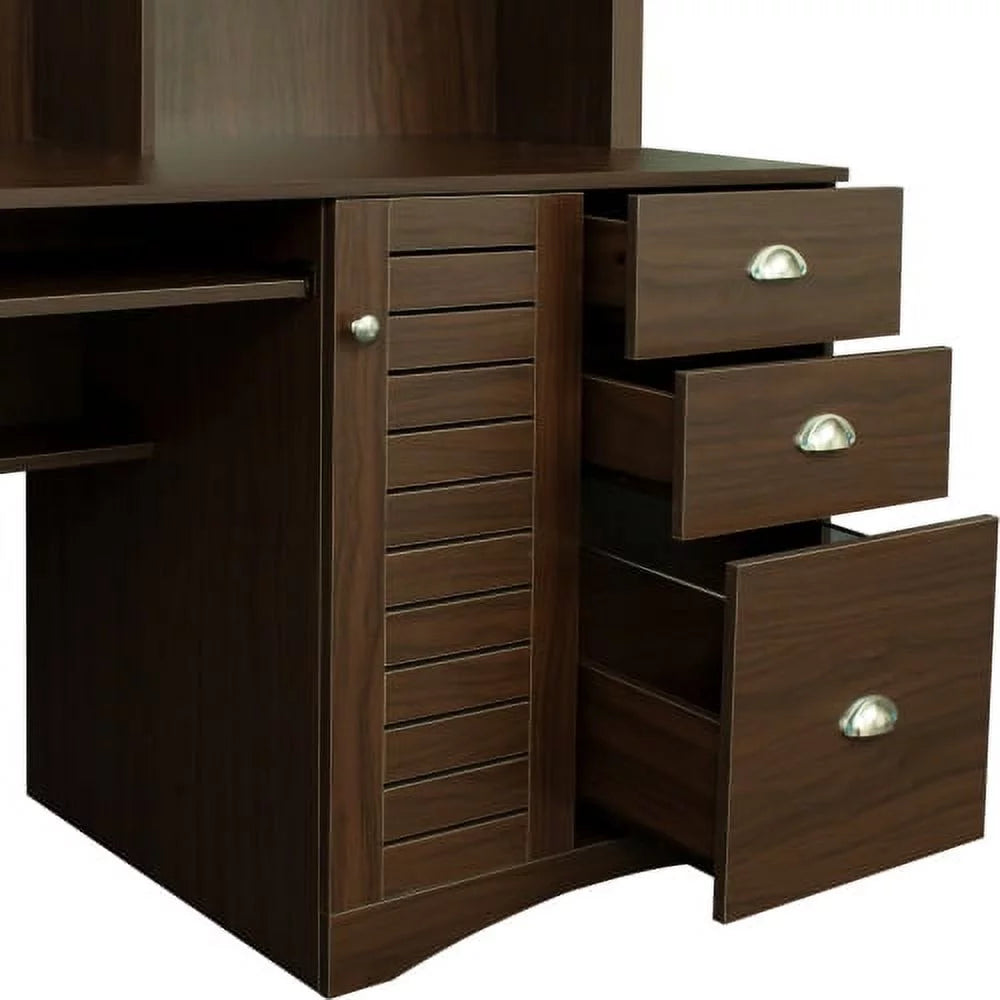 Computer Desk with Hutch W34614