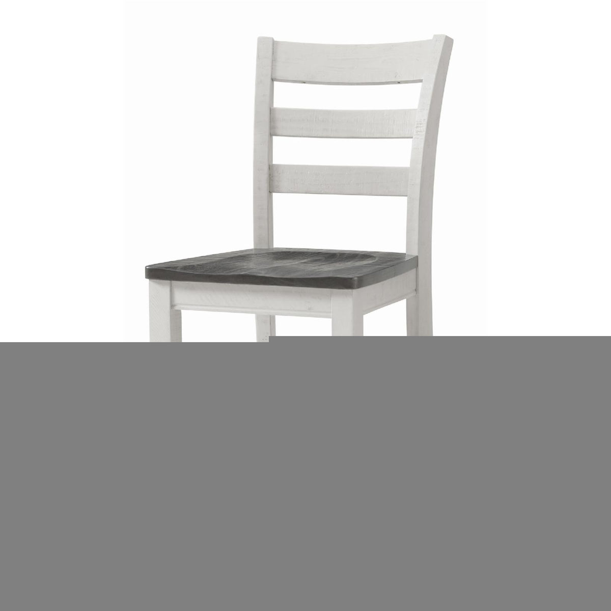 White Solid Wood Counter Height Dining Chair Set of 2 X176766