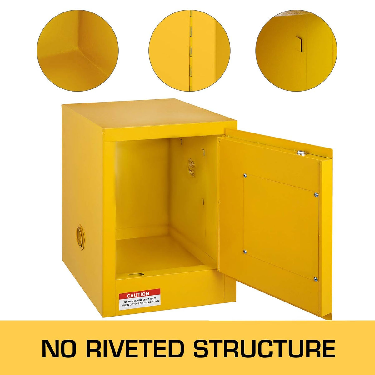 Galvanized Steel Flammable Storage Cabinet with Adjustable Shelf B641621