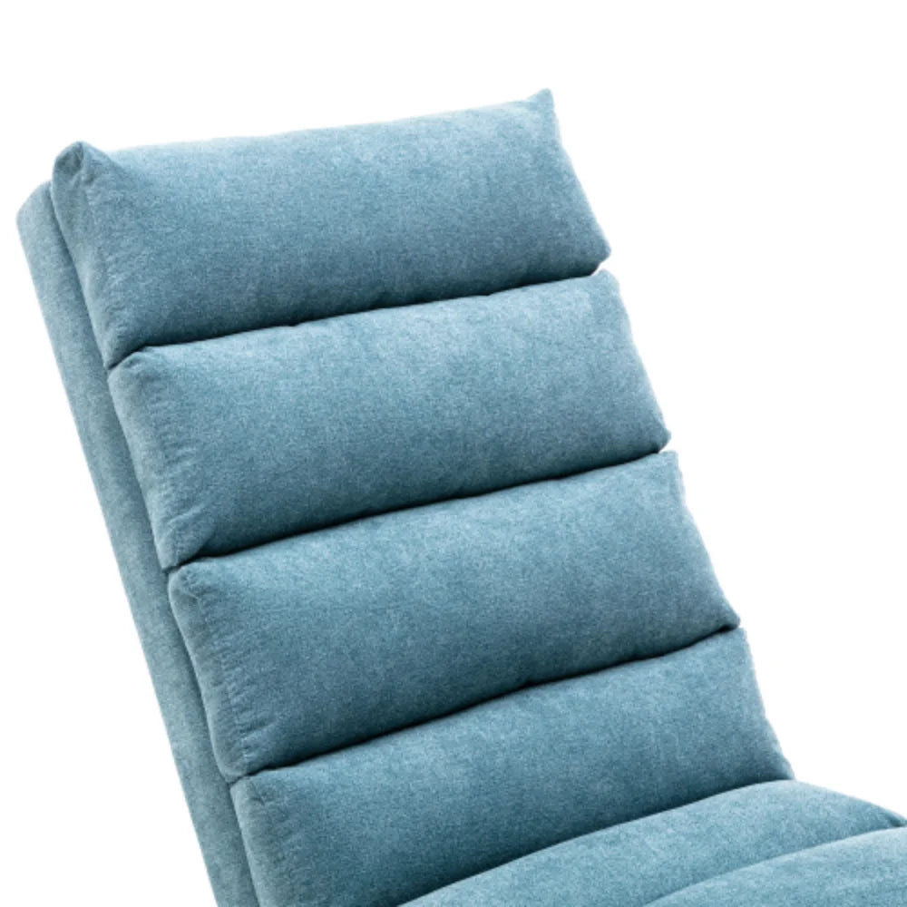 Blue Linen Chaise Lounge L49002