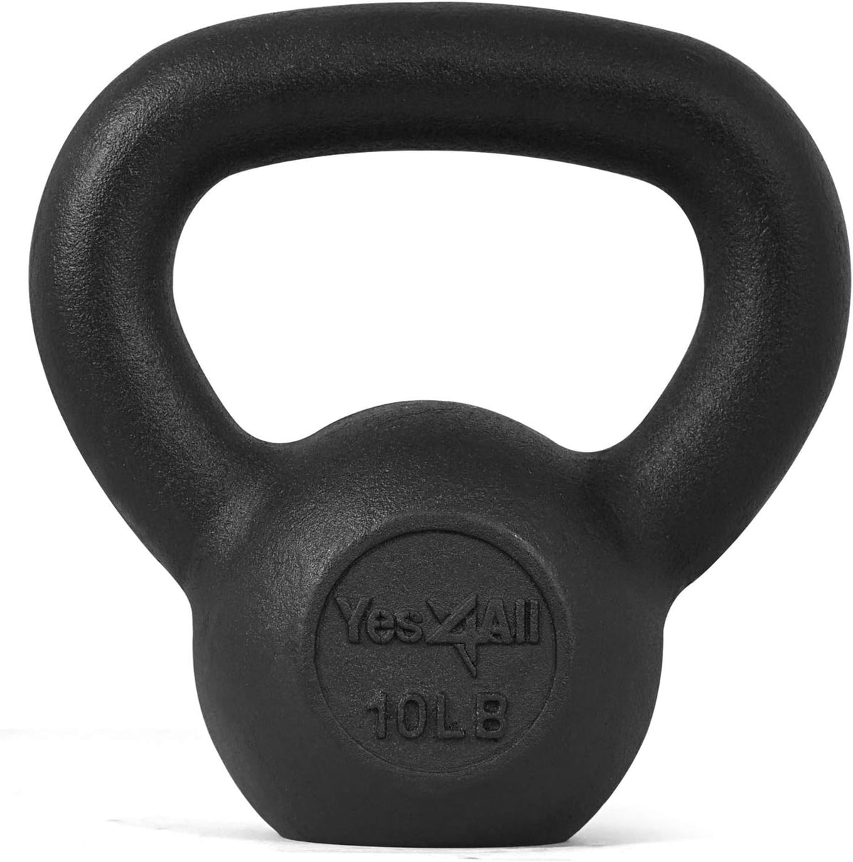 Solid Rubber Base Cast Iron Kettlebell Weights Set, Pack of 2 O89667