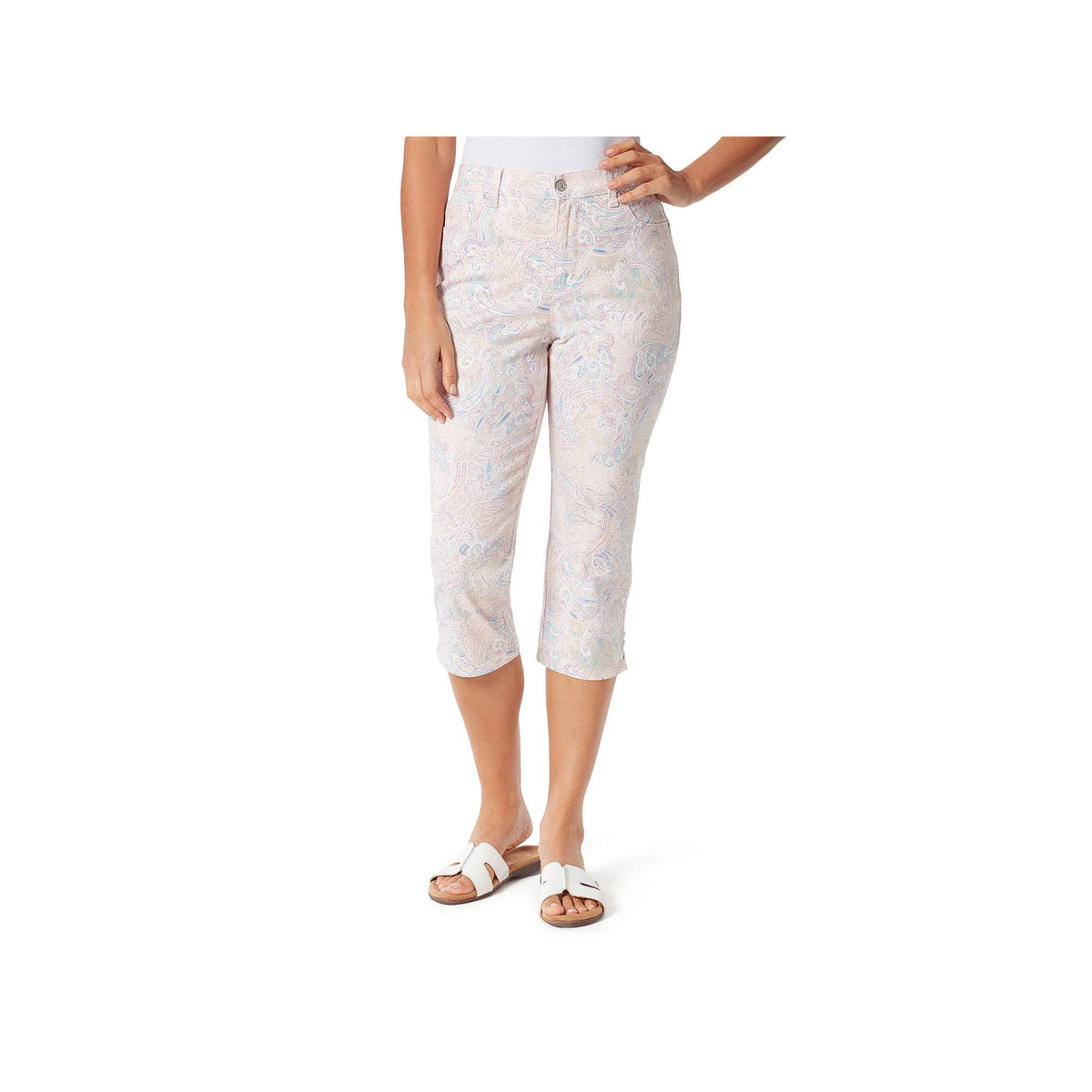Petite Printed Capris L255