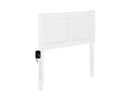 White Solid Wood Twin Headboard B934