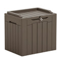 Black 32 Gallon Outdoor Resin Deck Box W9222