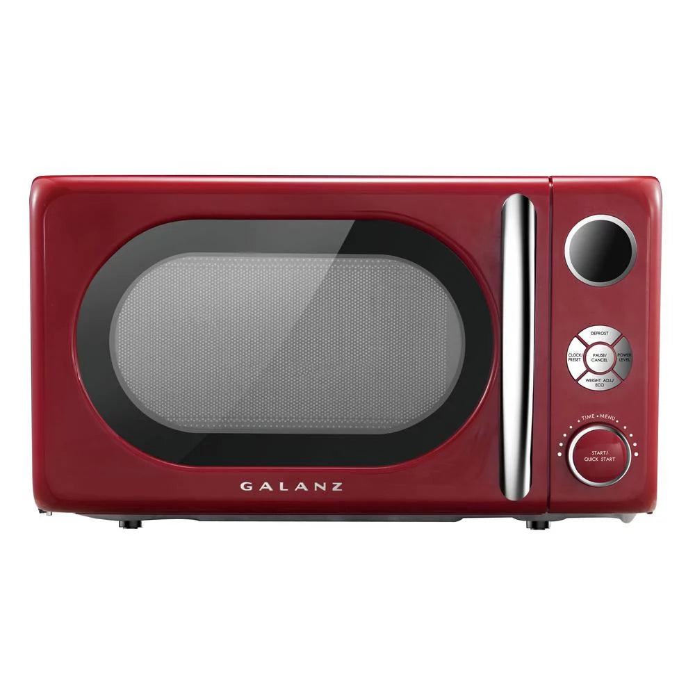 0.7 Cu ft 700 Watts Blue Retro Countertop Microwave Oven Z91592