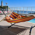 Cotton Hammock for 2 Persons 5ft Wide 420 lbs Capacity Q9182