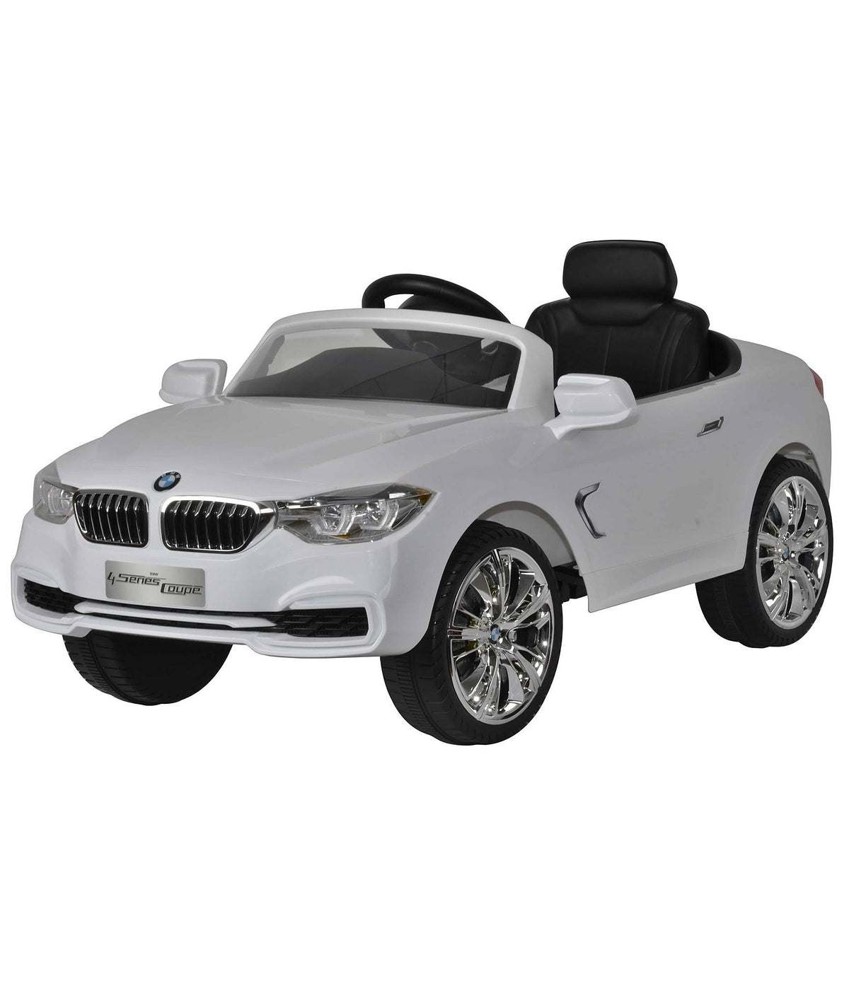 12V White Ride on Car G9090