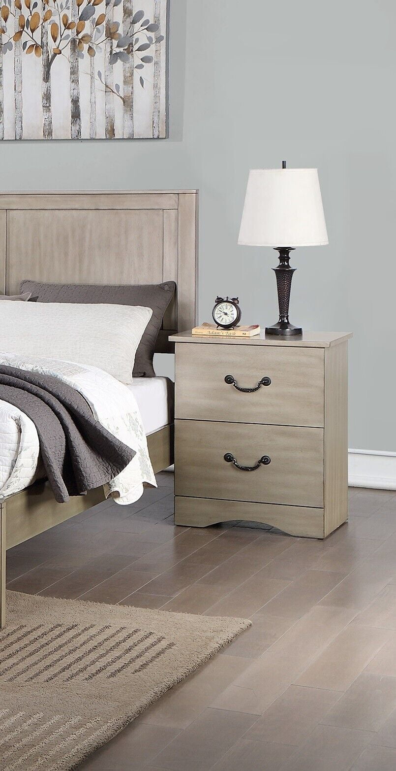 Cal King Size 6pc Bedroom Set with Dresser Mirror Nightstands Chest S968