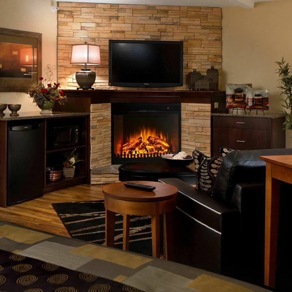 Curved Ventless Electric Fireplace Insert O13426