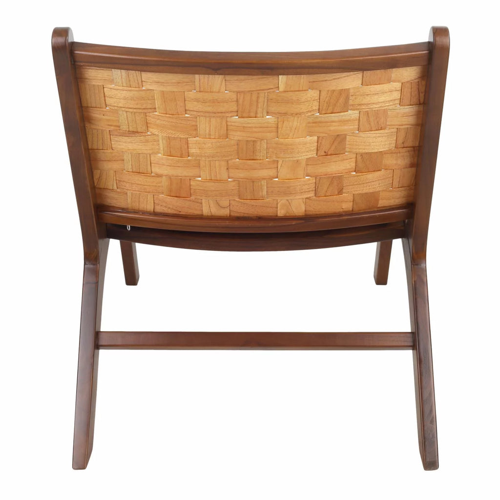 Cinnamon Brown Wood Accent Chair F870483