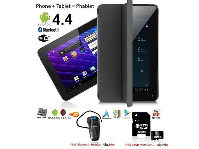 7inch Unlocked Android Smartphone + TabletPC with Built-in Smart Cover (Black) J810293