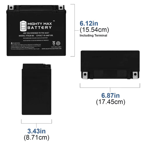 12V 18Ah Battery J37827