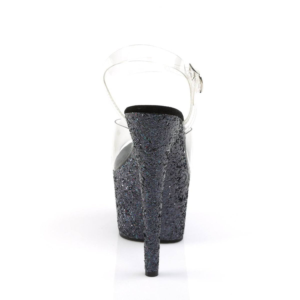 Clear Silver Multi Glitter Shoes A7387