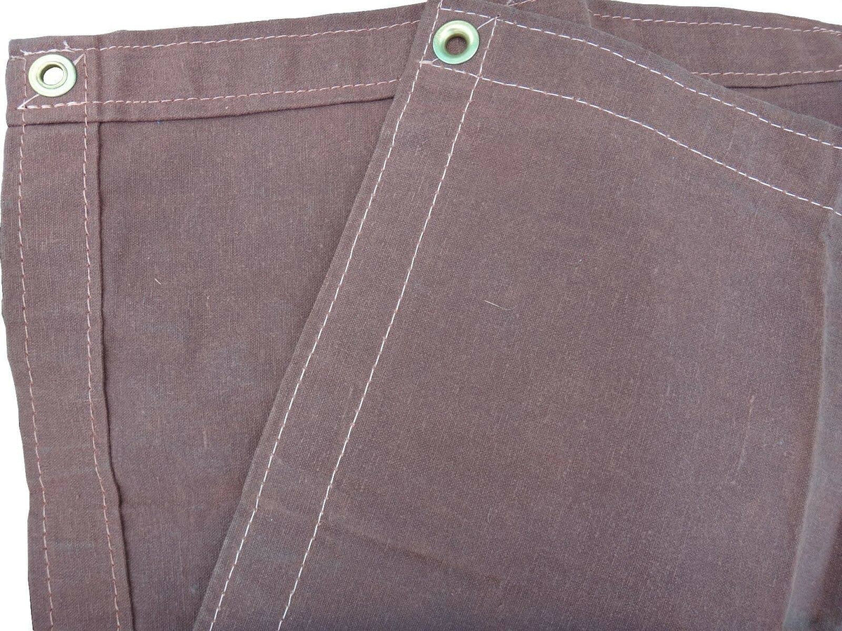 Brown Canvas Tarp Water Resistant 12 oz G98197