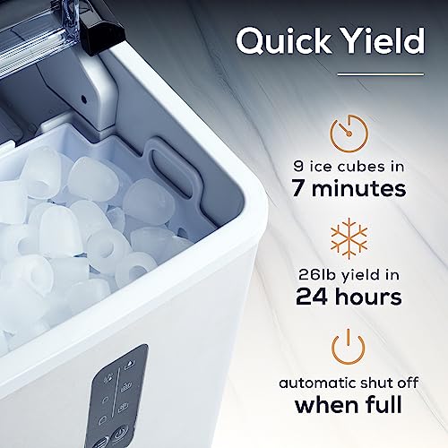 Stainless Steel Electric Countertop Ice Maker Machine R123721