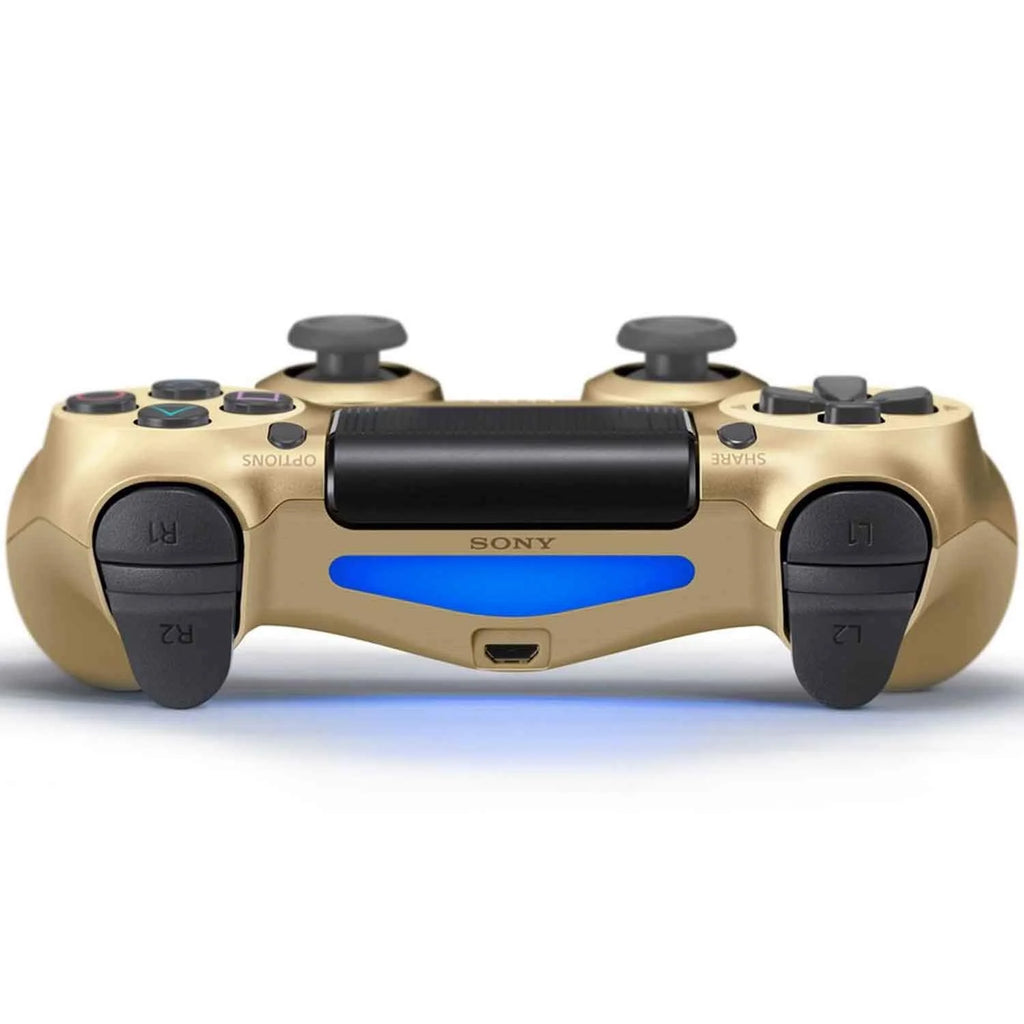Gold Gaming Controller PS4 Console With Cleaning Kit Bundle U67726