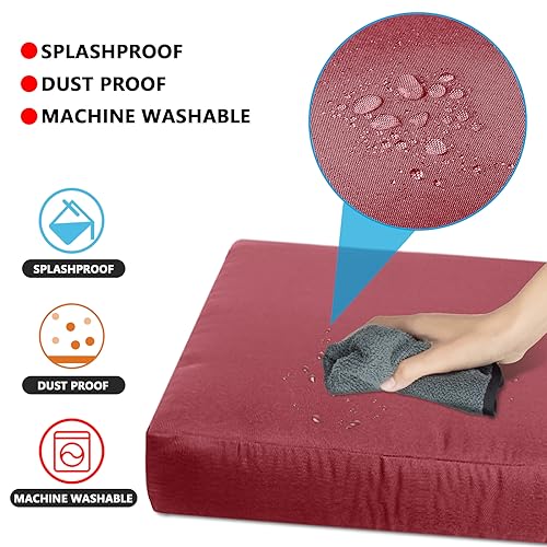9p Waterproof Taupe Patio Cushion Covers O86118