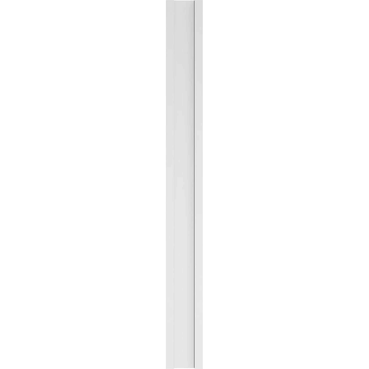 Two Equal Flat Panel PVC Pilaster with Decorative Capital & Base (Pair) O42564