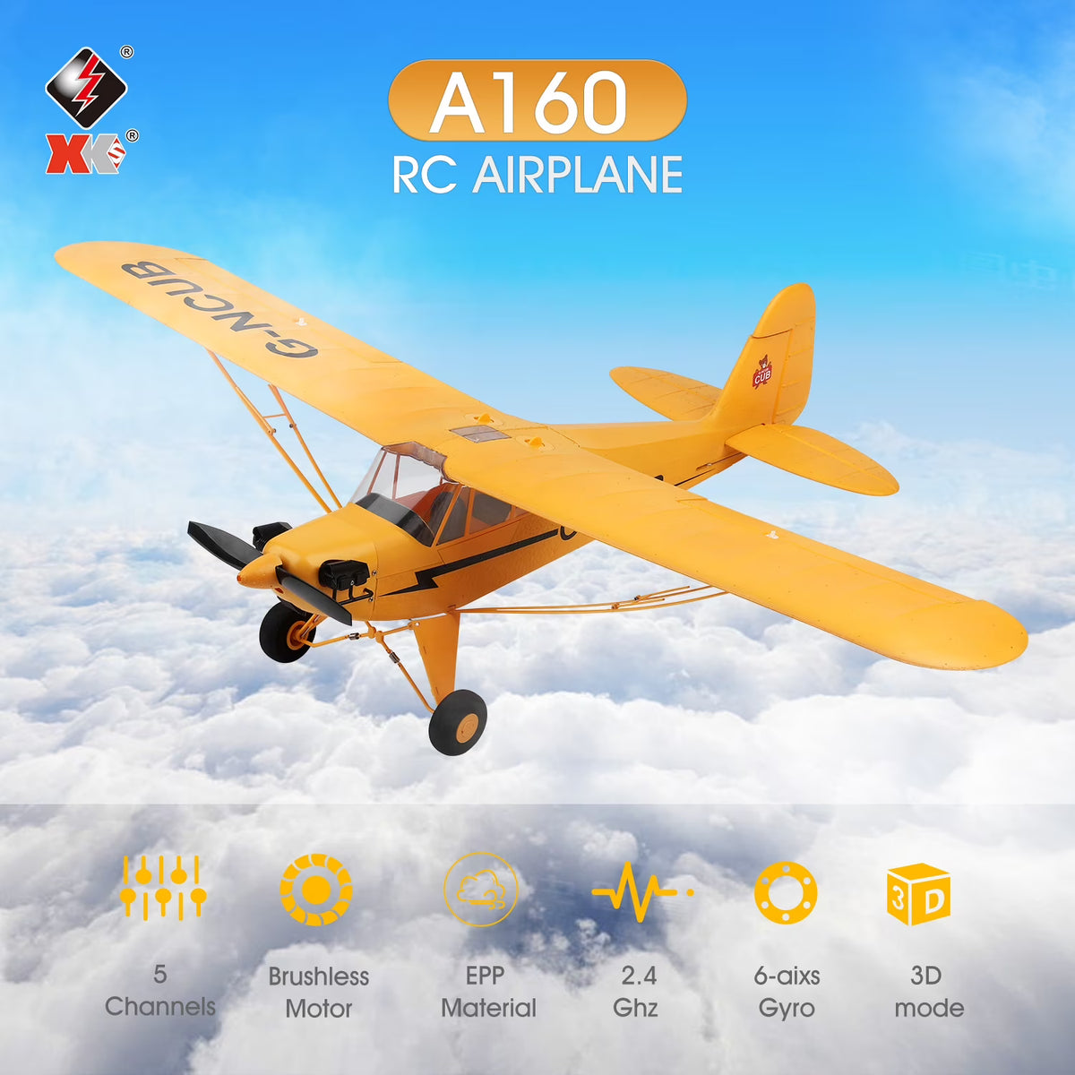 Remote Airplane 5 Channel 3d Mode Stunt I243773