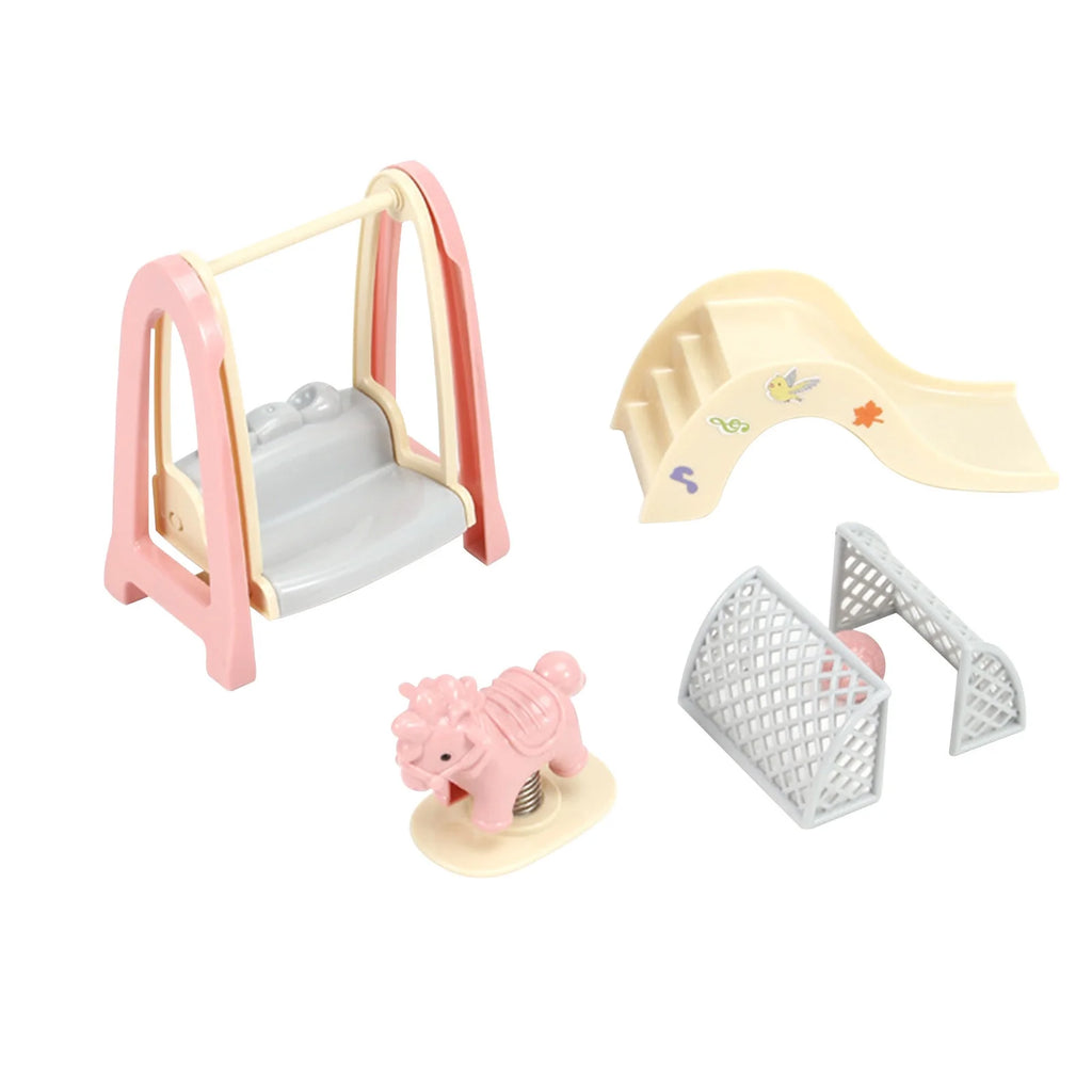 Miniature Dollhouse Kitchen Play Set with Refrigerator I660361