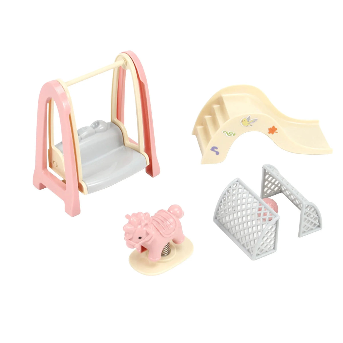 Miniature Dollhouse Kitchen Play Set with Refrigerator I660361