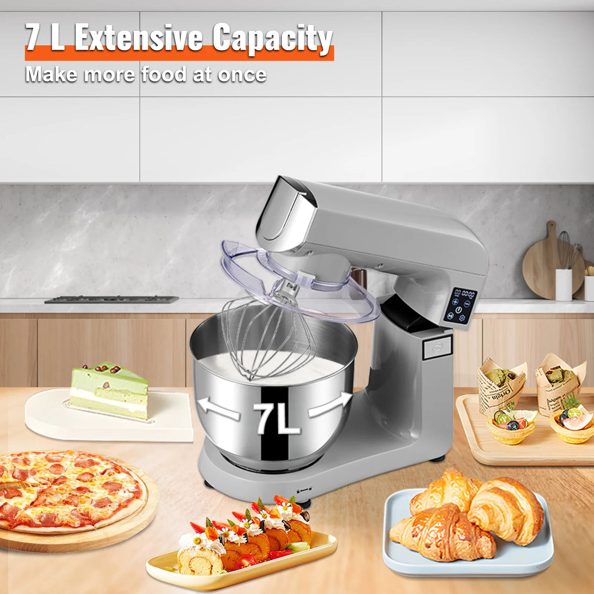 Stand Mixer Tilt Head Dough Mixer 7L 450W 6 Speed M916273