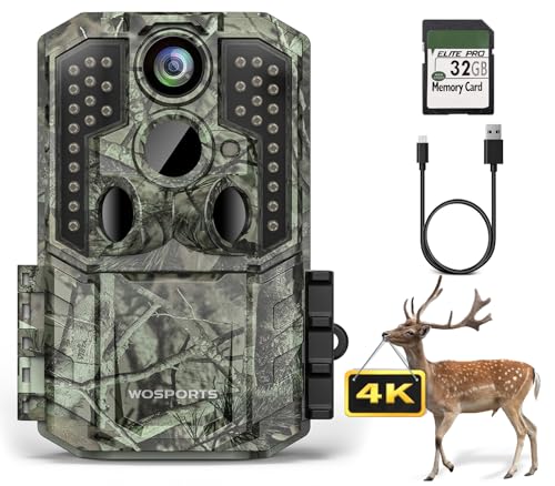 48MP 4K Trail Camera with Night Vision IP66 Waterproof H458268