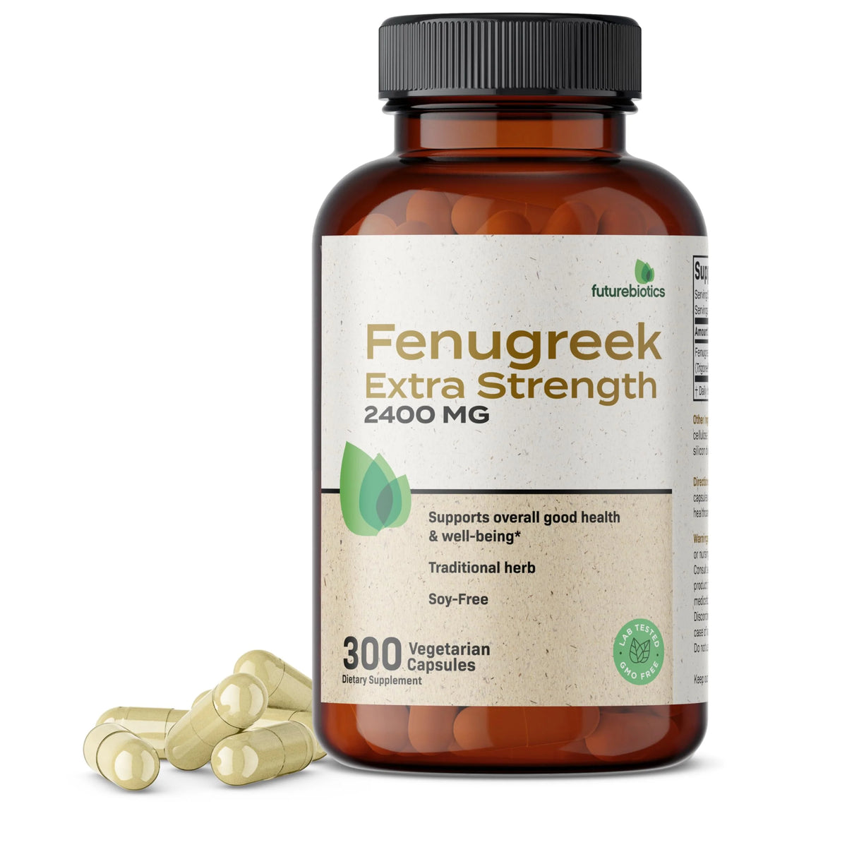 Fenugreek 2400 MG 300 Vegetarian Capsules W233