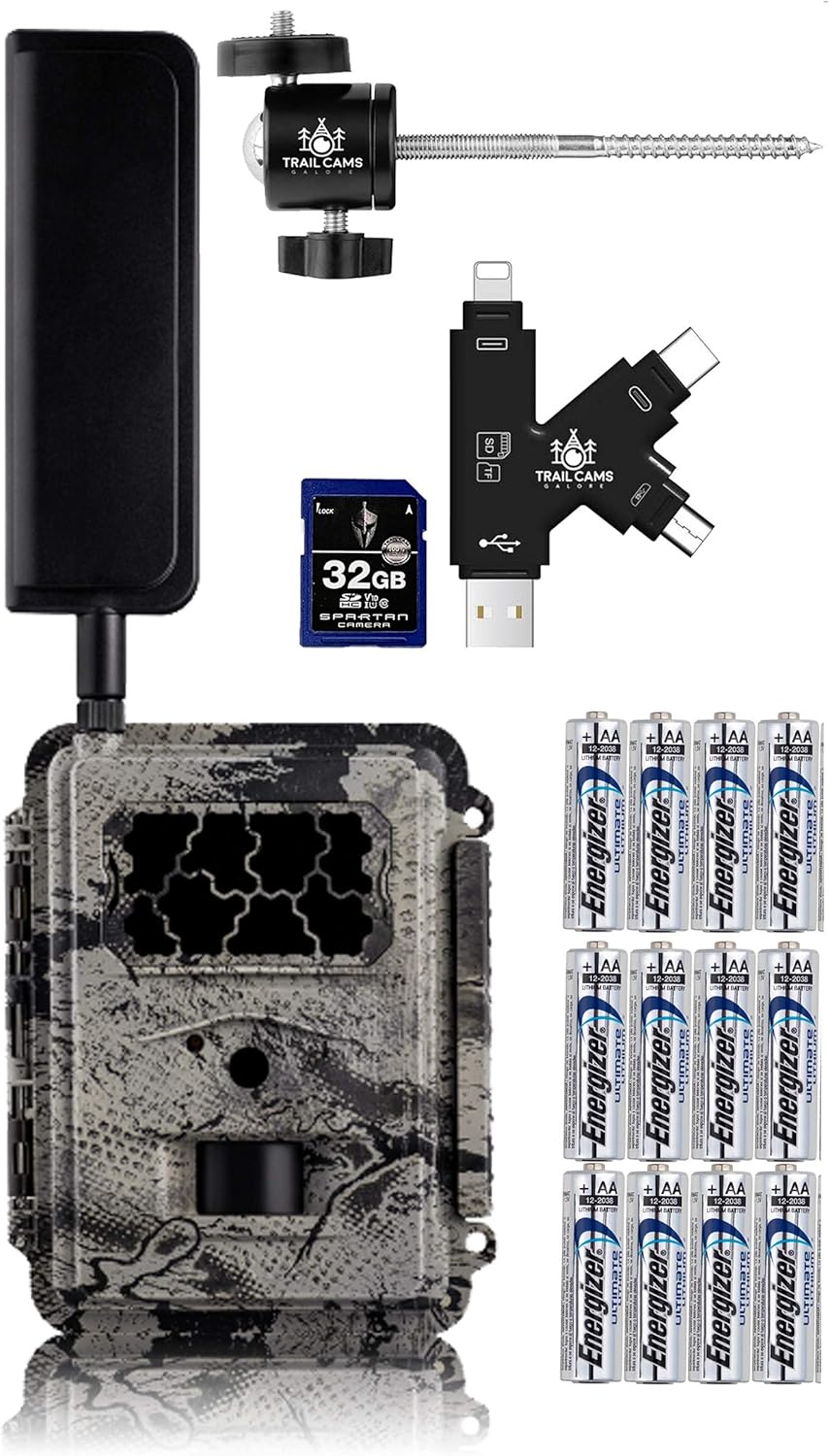 Verizon 4G LTE Wireless Trail Camera with Batteries, SD Card, Card Reader, and Mount I5788