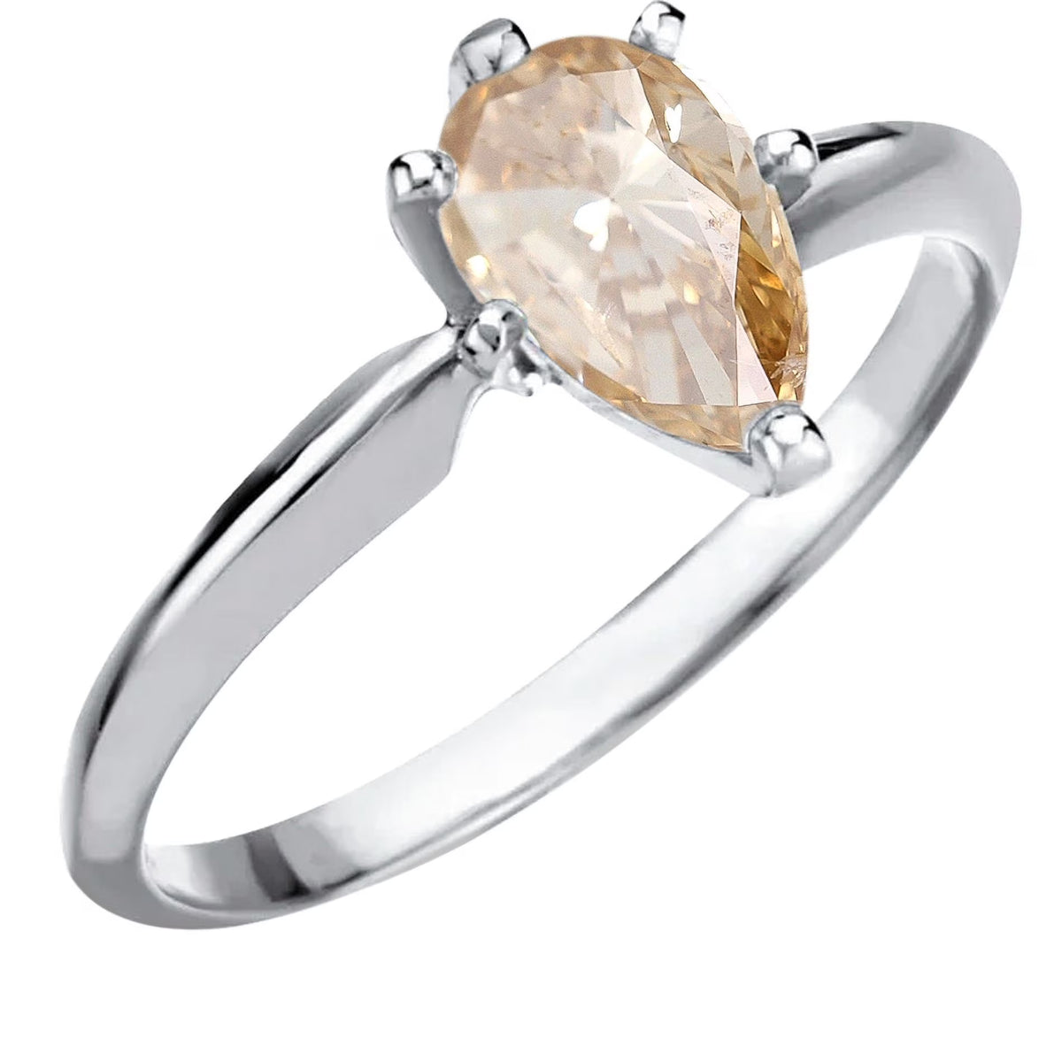14k White Gold Diamond Engagement Ring O15760