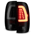 Black Smoked LED Tube Tail Lights Pair Left and Right Z225