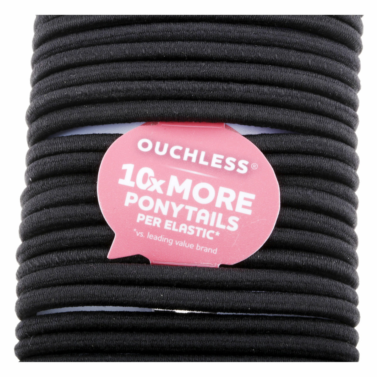 Black Ponytail Holder Elastics Hair Tie, 30 Ct J7408