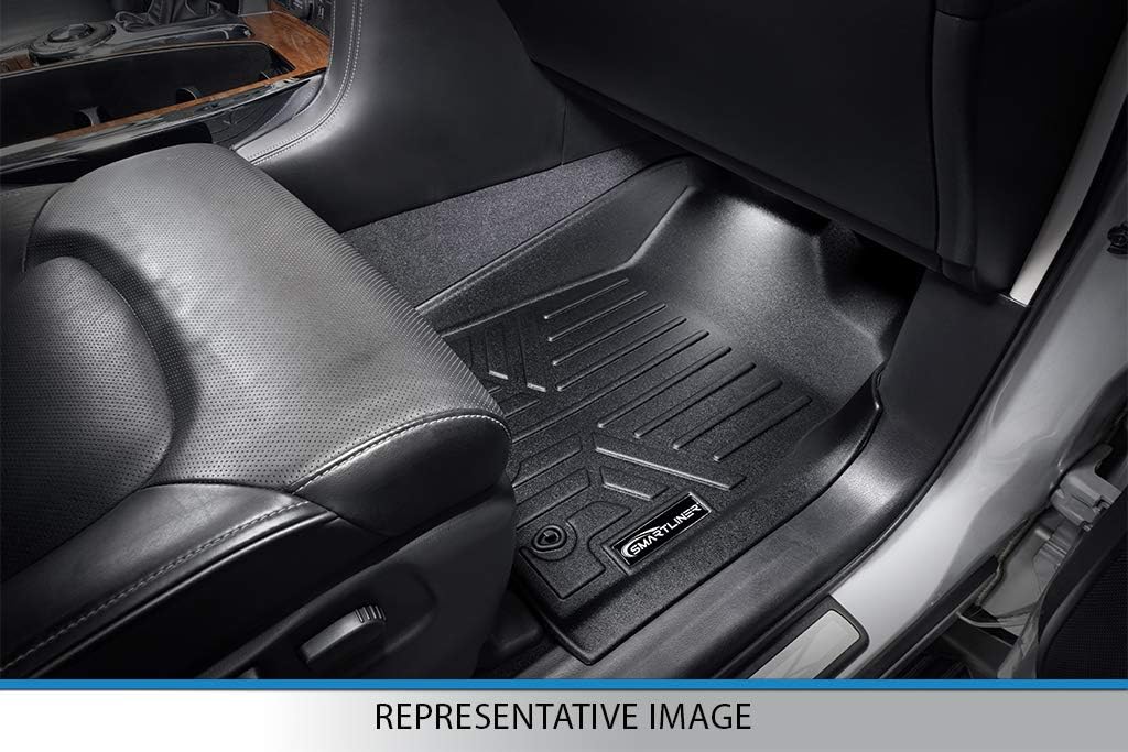 Custom Fit Floor Mats 2 Rows and Cargo Liner Set Black E21984