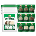 76 Serving Freeze Dried Meat & Rice Bucket Emergency Food Supply U273