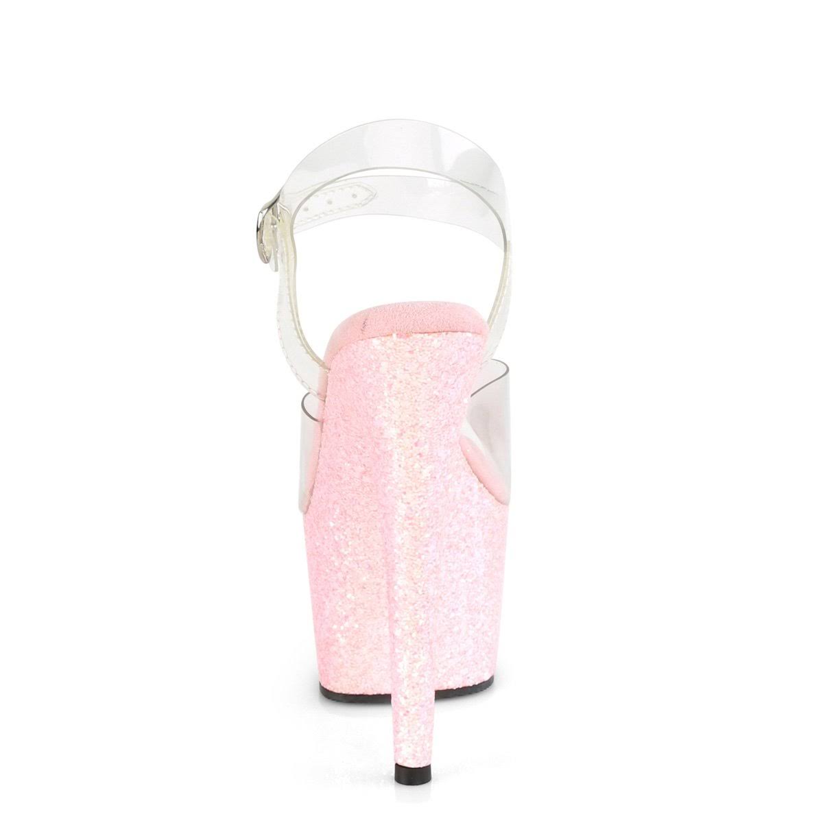 Clear Silver Multi Glitter Shoes A7387