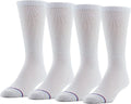 Diabetic Crew Socks with Non-Binding Top and Cushion Sole 4 Pairs J341