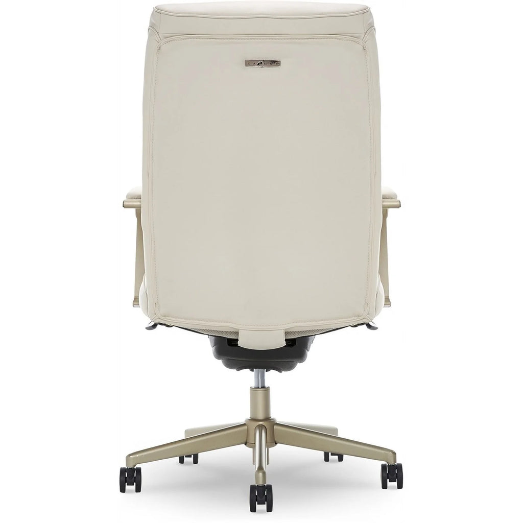 Ivory White Faux Leather Executive Office Chair U152825