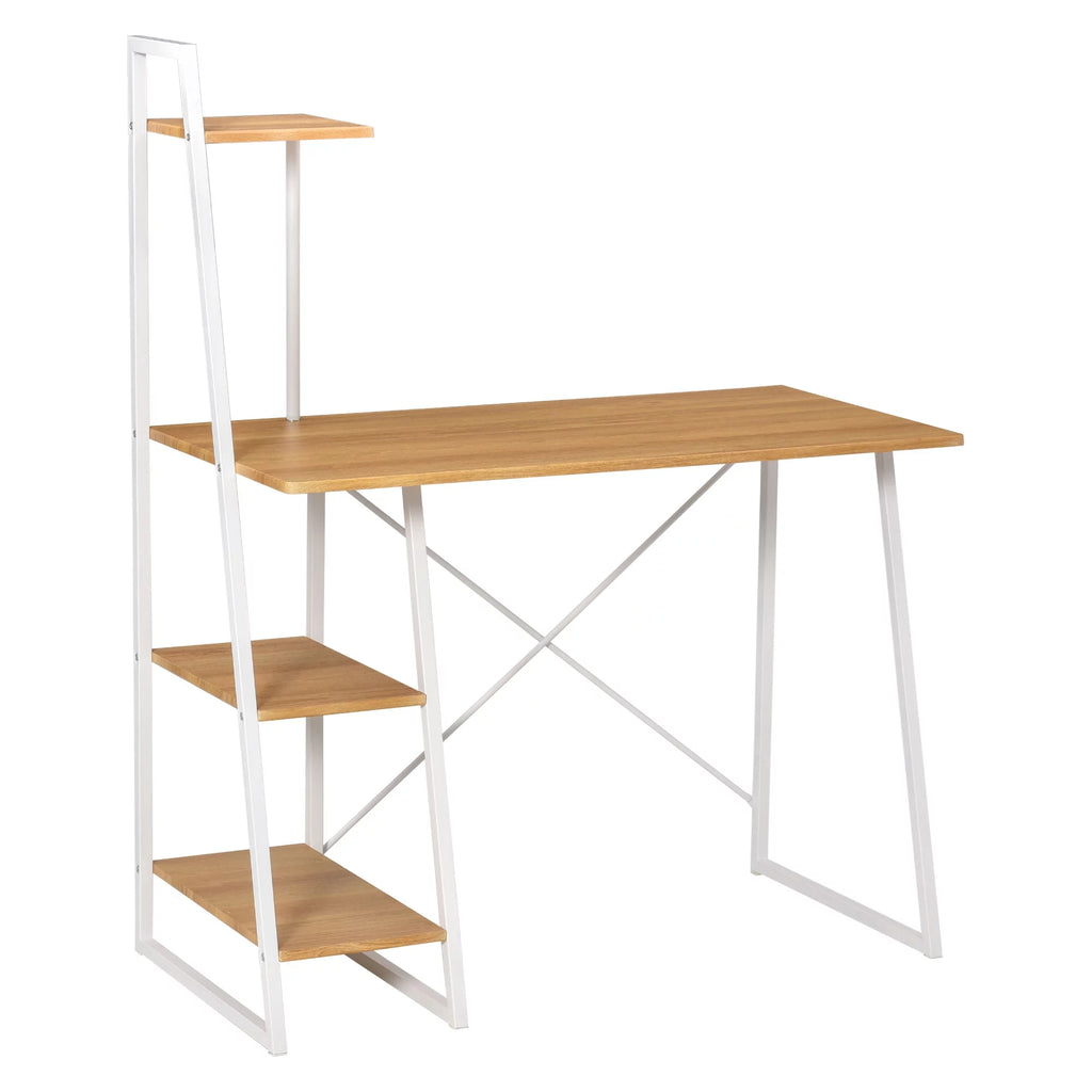 Computer Desk with 3-Tier Storage Shelves J20485