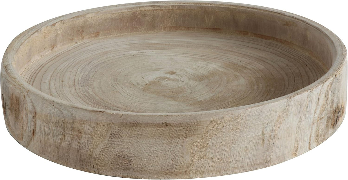 Hand Carved Paulownia Wood Tray A7162