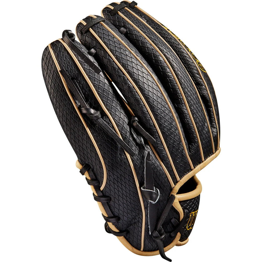 11.75 Baseball Glove Cross Web Black/Blonde Right Hand O8398