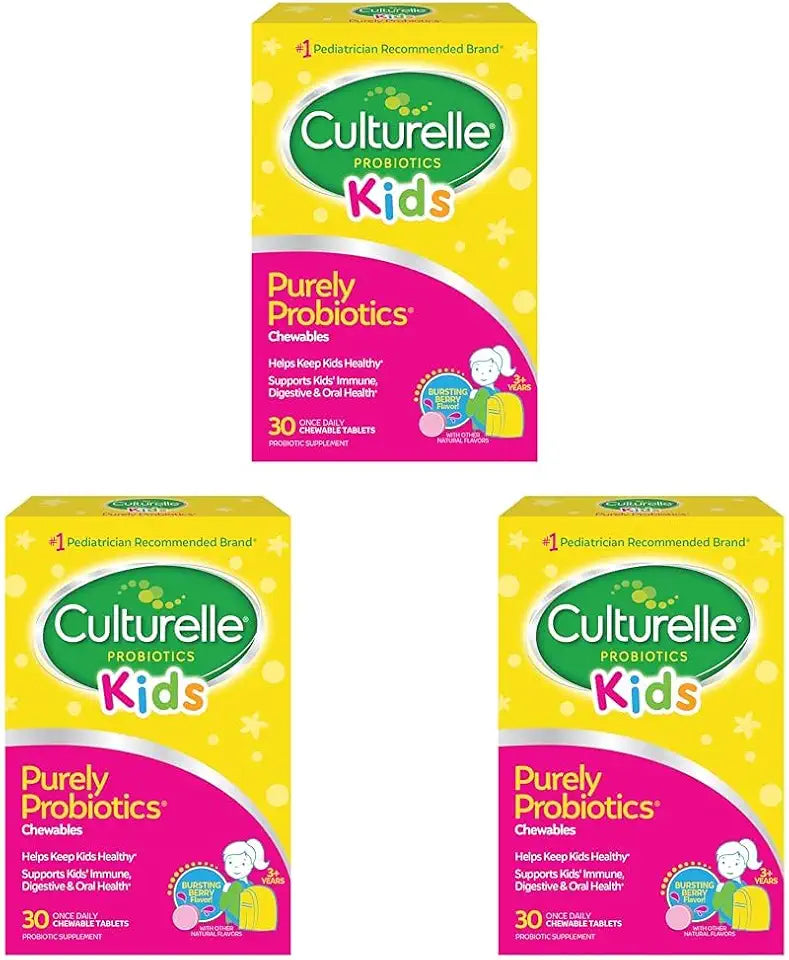 Kids Chewable Daily Probiotic, Ages 3+, 30 Count, Natural Berry Flavored B59257