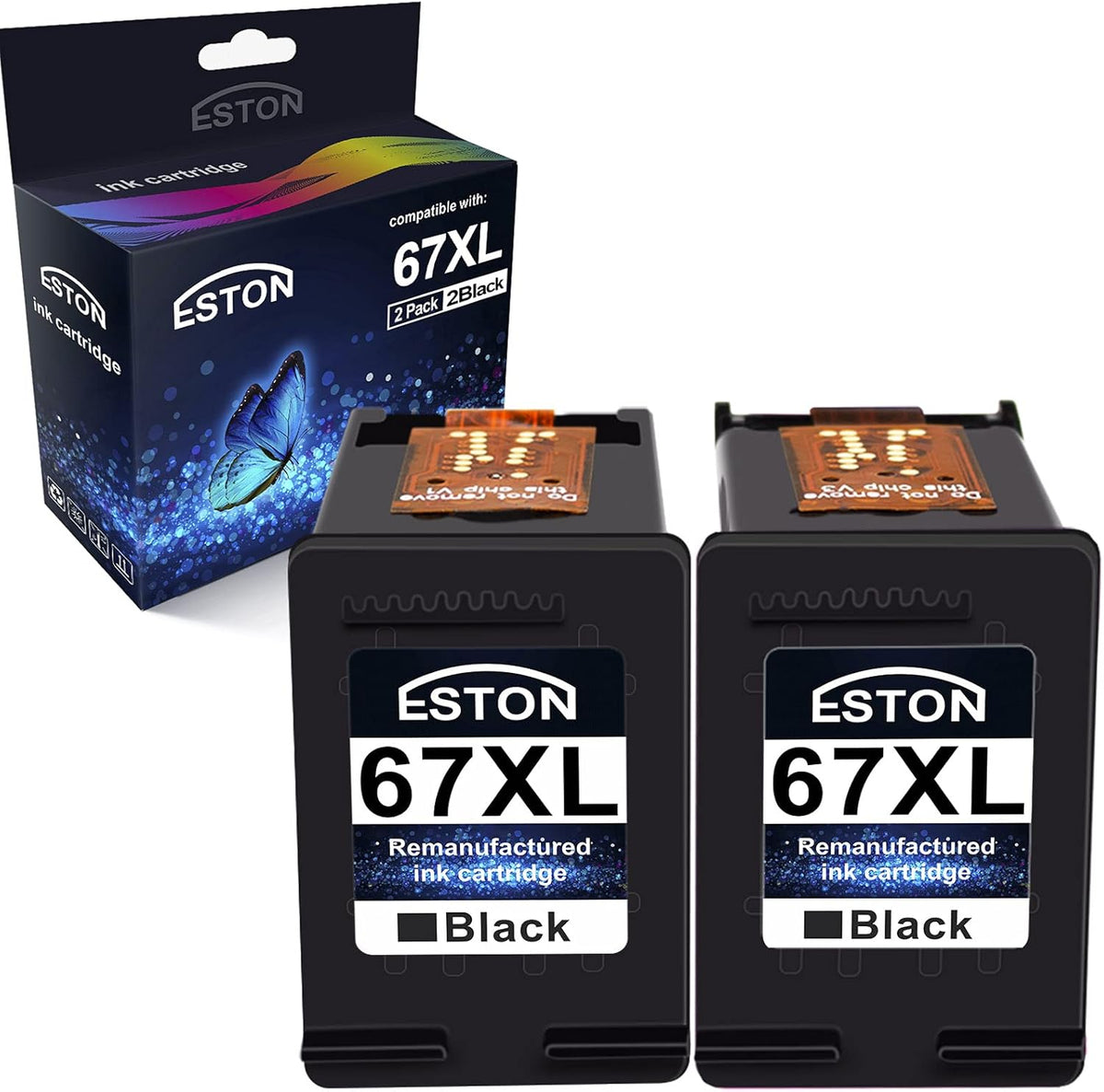 Black Ink Cartridge Pack of 2 O834956