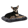 Gray Bolster Dog Bed H351163