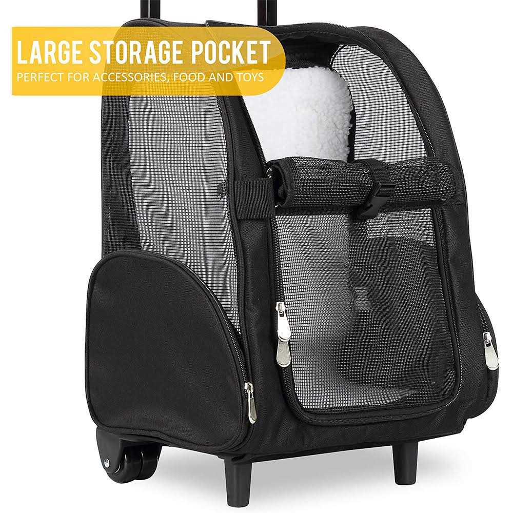 Backpack Pet Travel Carrier with Double Wheels X13165