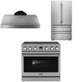 36 Electric Range, Range Hood and Refrigerator W65157