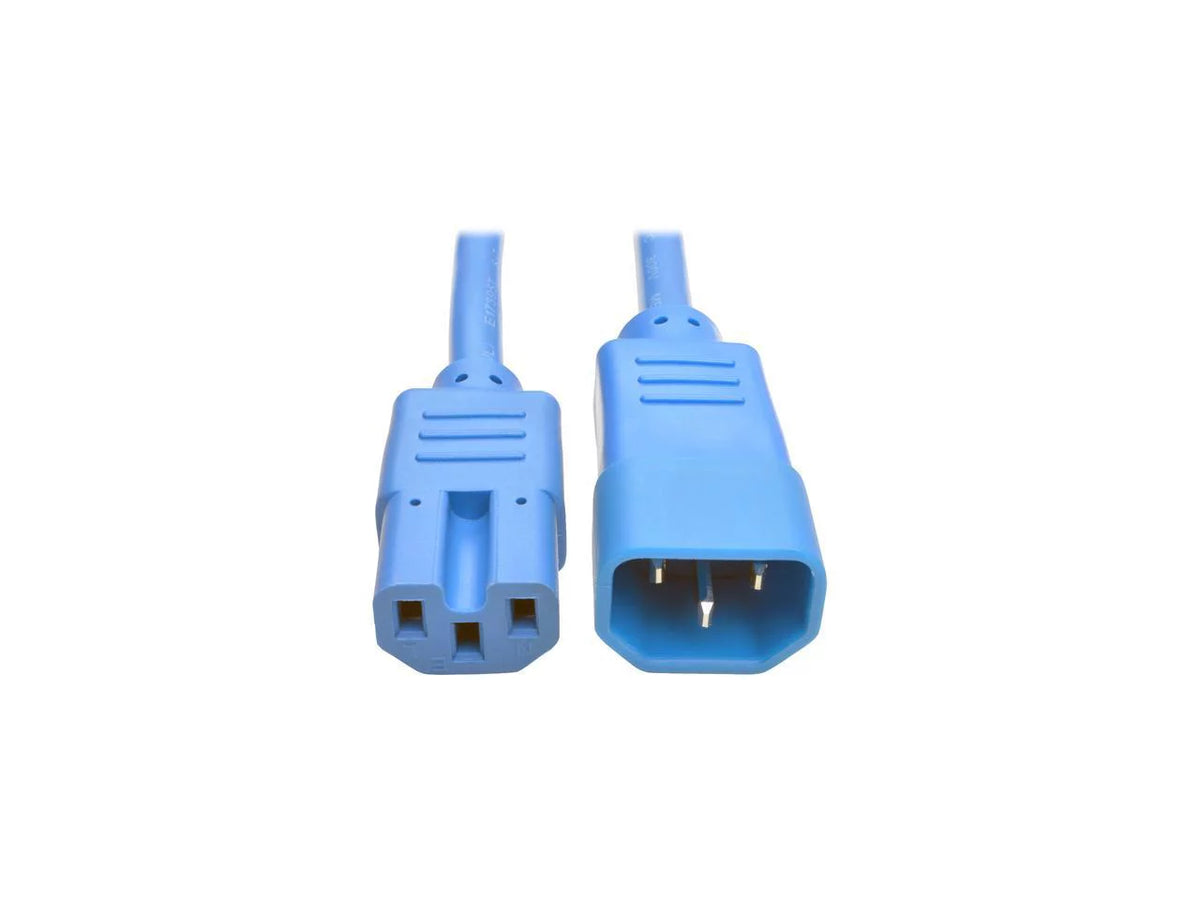Heavy-Duty Computer Power Cord, 15A, 14 AWG, Blue, 6 ft. M83296