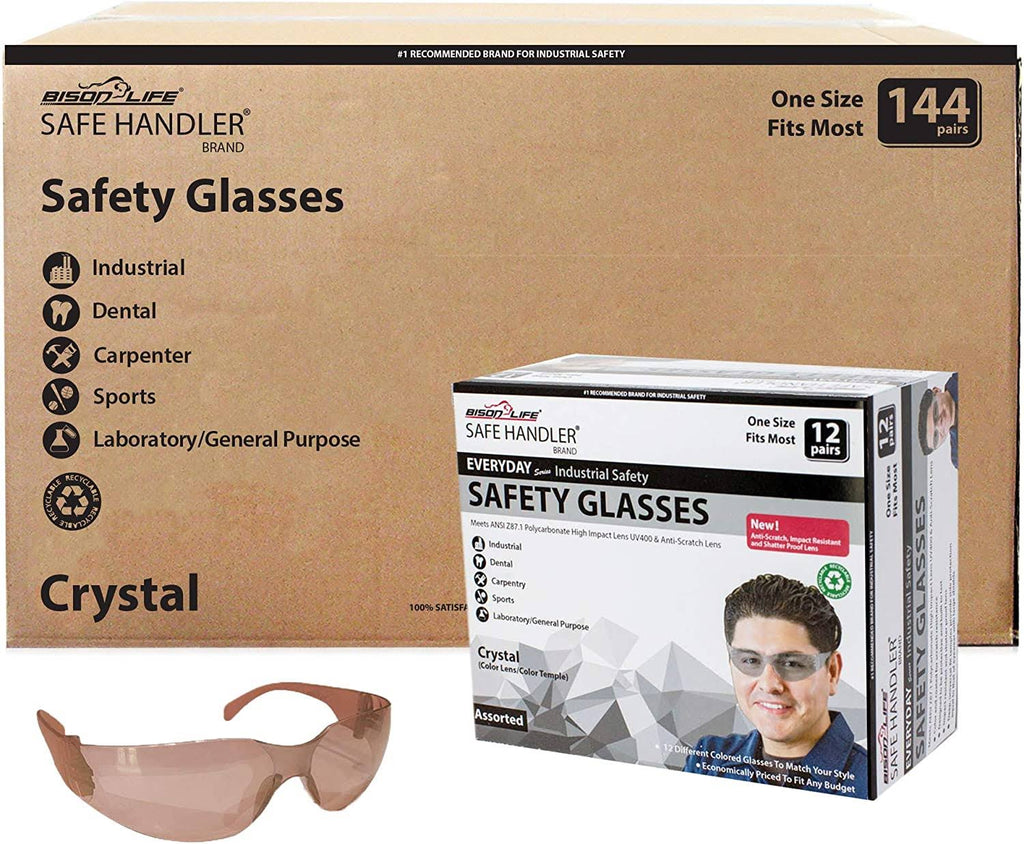 Brown Safety Glasses Pack of 144 K5600