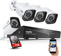 1080P 4 Pcs Security Camera System with 1TB Hard Drive B9558
