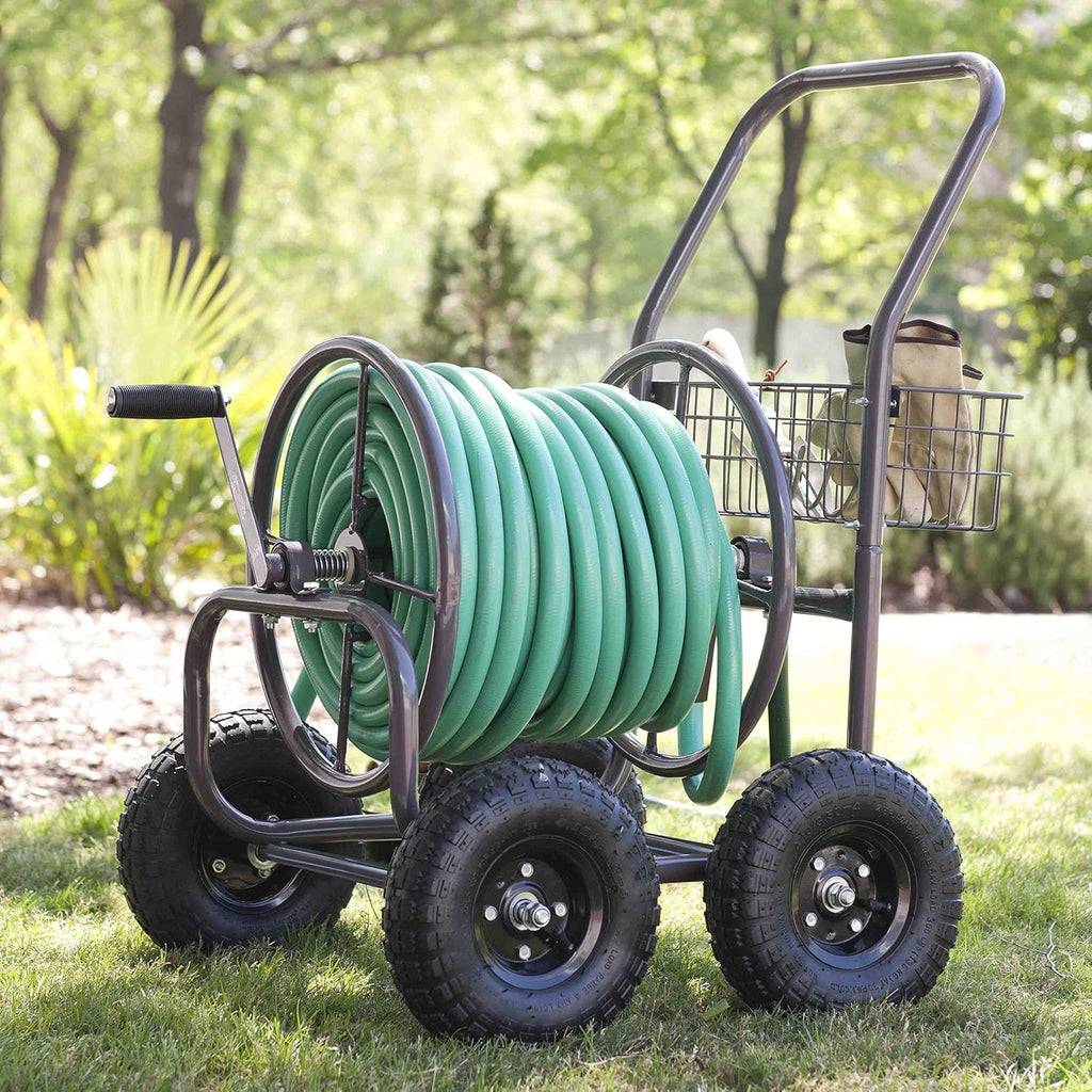 4 Wheel Garden Hose Reel Cart K918366